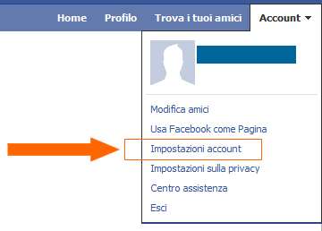 CANCELLAZIONE FACEBOOK