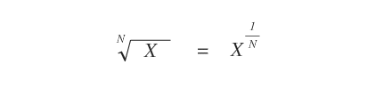 un esempio di calcolo della radice ennesima di un numero X