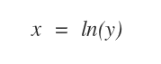 la variabile x è il logaritmo naturale di x