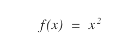 un esempio di funzione f(x)=x^2