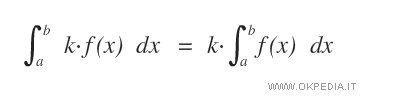 la seconda proprietà dell'integrale definito