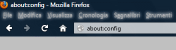 MODIFICA <a href='/configurazione' _fcksavedurl='/configurazione' title='CONFIGURAZIONE'>CONFIGURAZIONE</a> DEL <a href='/browser' _fcksavedurl='/browser' title='BROWSER'>BROWSER</a> FIREFOX