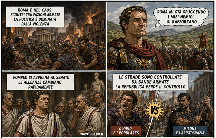 Roma &egrave; nel caos