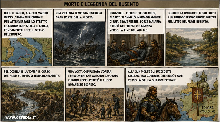 la morte di Alarico