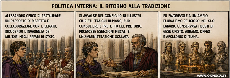 la politica interna e l'amministrazione dello Stato