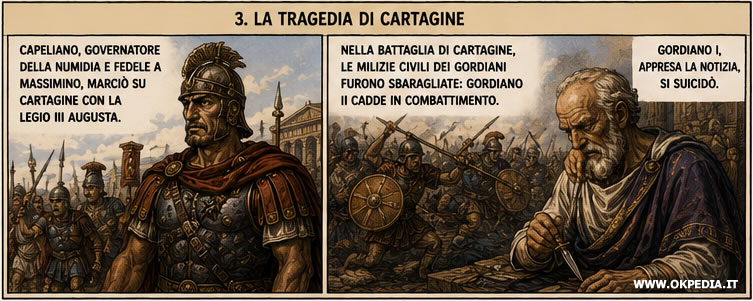 la battaglia di Cartagine e la caduta dei gordiani