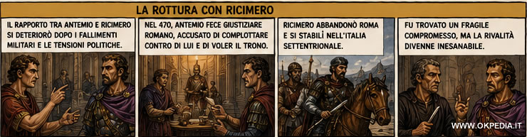 I rapporti tra Antemio e Ricimero