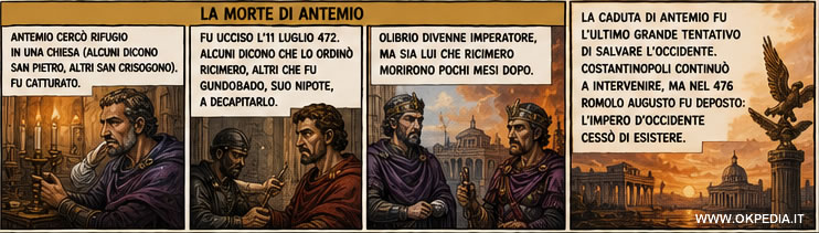 la morte di Antemio
