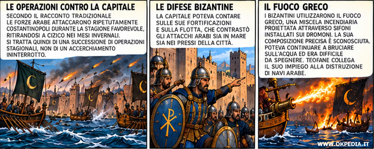 gli attacchi contro Costantinopoli