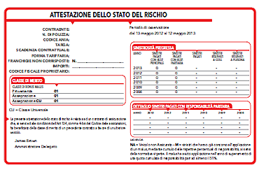 ATTESTATO DI RISCHIO