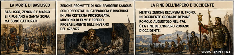 la morte di Basilisco