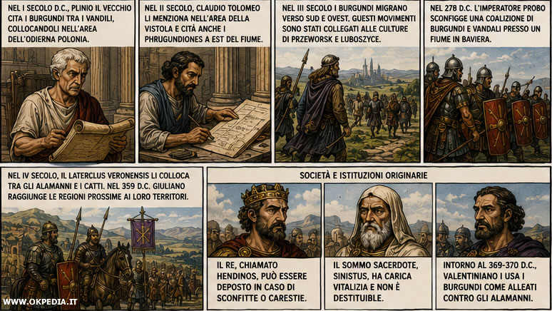 Le origini dei burgundi e la societ&agrave;