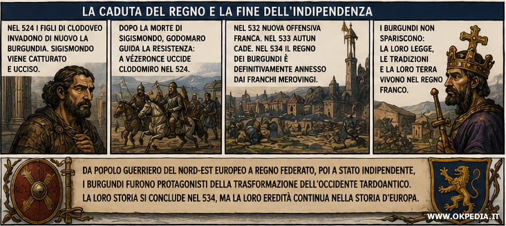 la caduta del regno dei burgundi