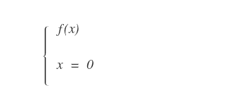 procedimento per trovare l'intercetta y della funzione f(x)