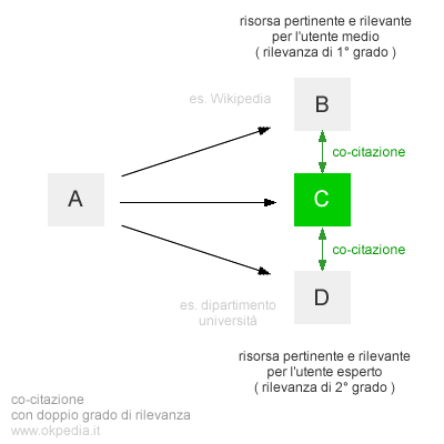 co-citazione con doppio grado di rilevanza