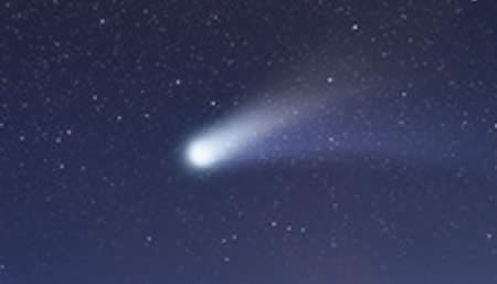 la cometa è composta da un nucleo e da diverse code, dette chioma