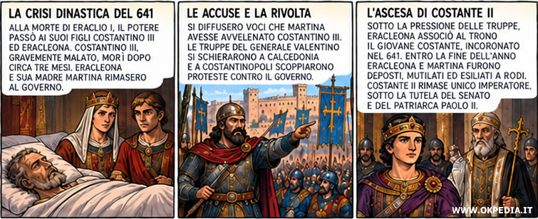 la crisi dinastica del 641