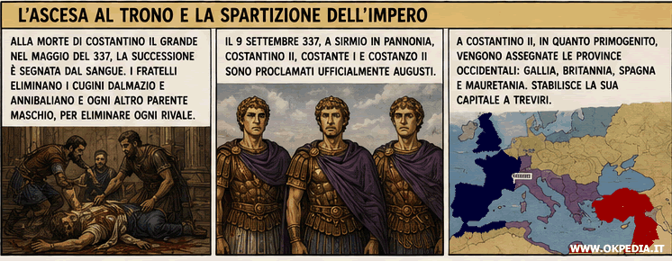 la divisione dell'impero