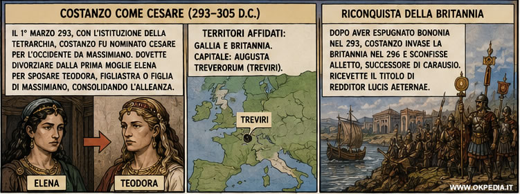 Costanzo Cloro cesare di occidente