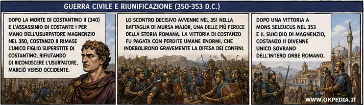 La guerra civile contro Magnenzio