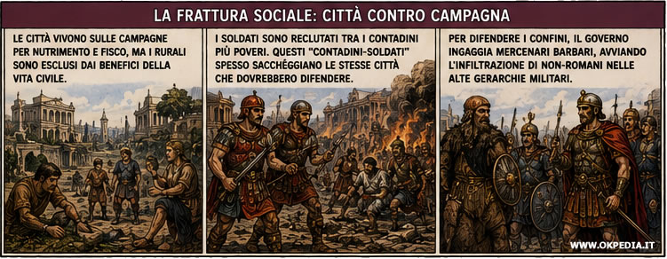 la tensione tra campagne e città