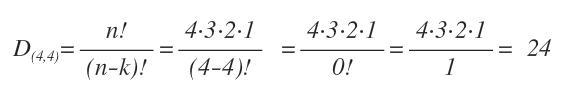 il calcolo delle disposizioni semplici