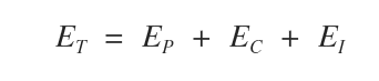 la formula dell'energia totale