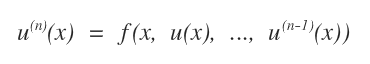 rappresentazione alternativa della formula delle equazioni differenziali