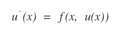 la formula dell'equazione differenziale del primo ordine 