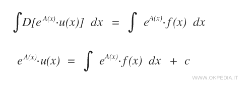 si calcola l'integrale di entrambi i membri dell'equazione