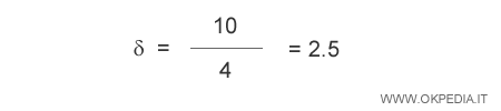 lo scarto semplice medio assoluto è uguale a 2,5