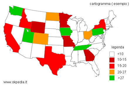 esempio di cartogramma