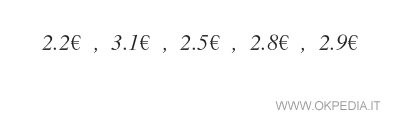 un esempio di distribuzione quantitativa