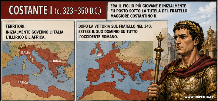 Costante I: il figlio pi&ugrave; giovane