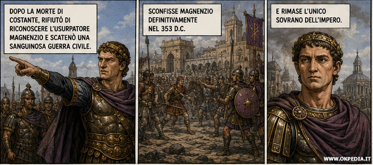 la vittoria contro Magnenzio