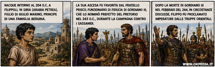 la carriera di Filippo e la nomina a prefetto del pretorio