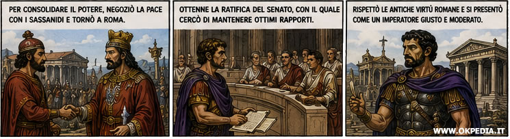 l'ascesa di Filippo l'Arabo, nominato imperatore dalle truppe