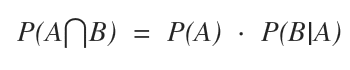 la formula della probabilità composta degli eventi dipendenti