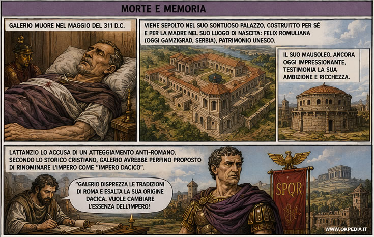 la morte di Galerio