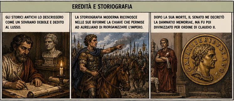 la damnatio memoriae e la divinizzazione di Gallieno