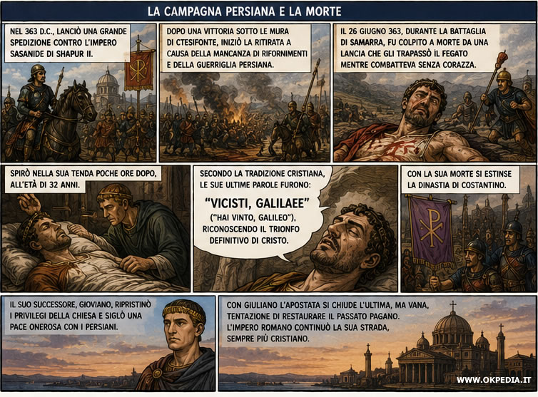 la campagna militare e la morte di Giuliano