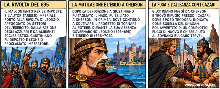la rivolta del 695