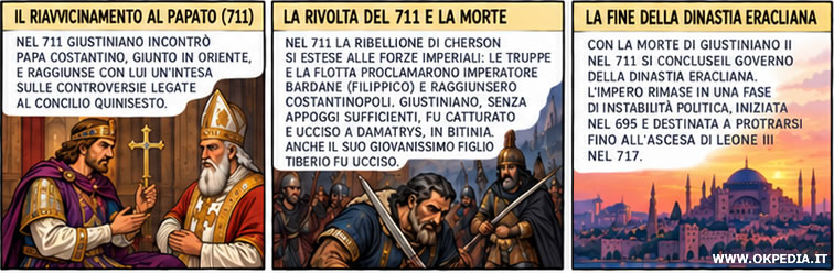 la rivolta del 711 e la fine della dinastia eracliana
