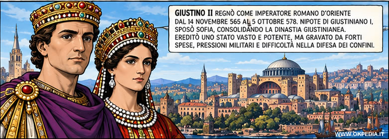 l'imperatore d'oriente Giustino II