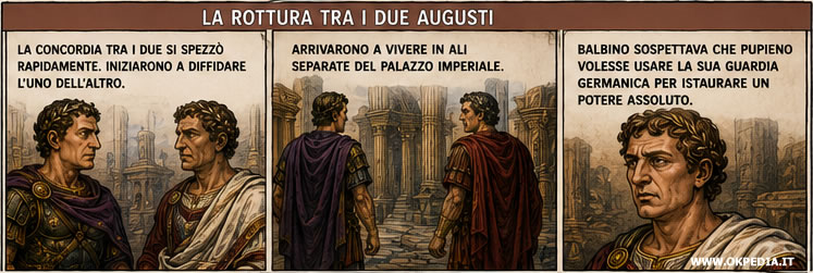 la sfiducia reciproca tra i due imperatori