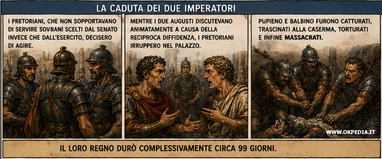 la caduta dei due imperatori