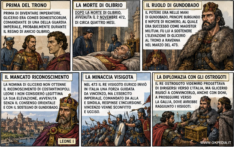 L'ascesa di Glicerio al trono imperiale