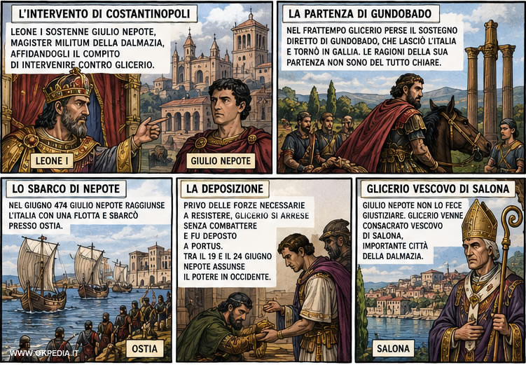 L'intervento di Leone I e la nomina di Giulio Nepote