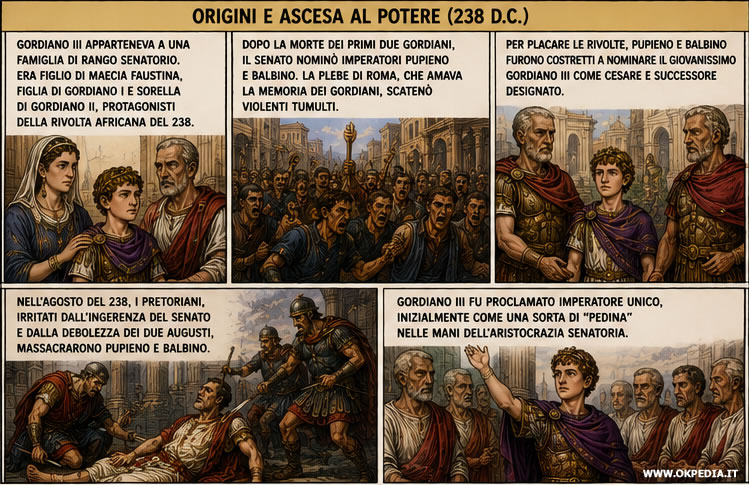 le origini e l'ascesa al trono imperiale