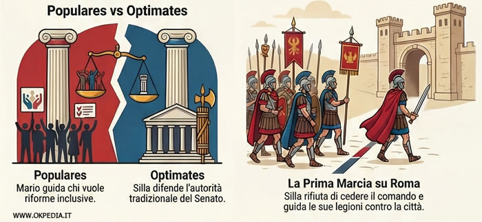 la marcia su Roma di Silla